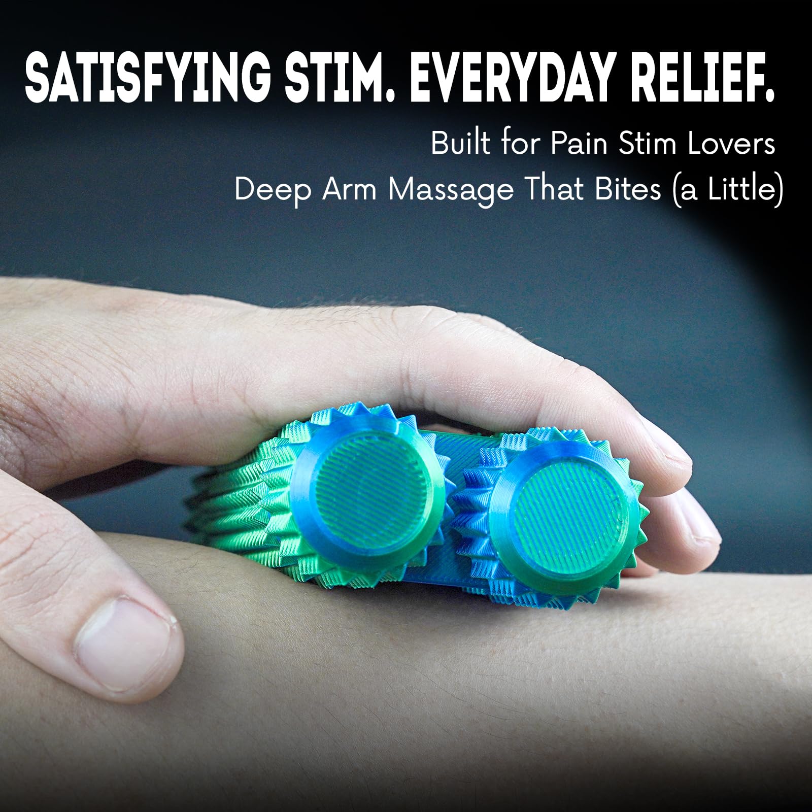 Pain Stim Fidget Roller for Adults Office Desk Stress Relief Sensory Aid ADHD Anxiety Fidget Tool Pocket Spinner Gifts for Him Her Colleagues(Green,Compact) - Image 4