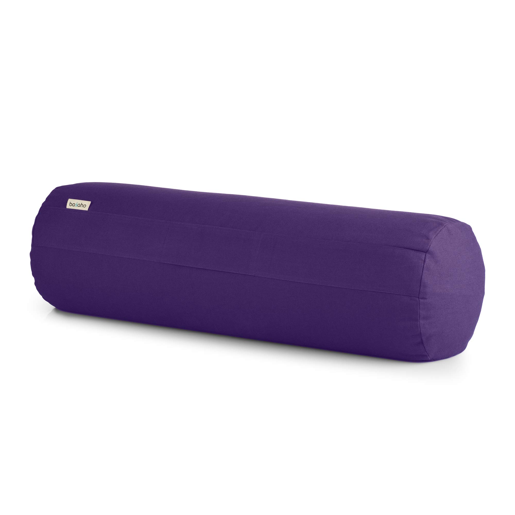 basaho Bolster Yoga Cuscino | Cotone Organico | Gusci di Grano Saraceno | Rivestimento Lavabile Rimovibile