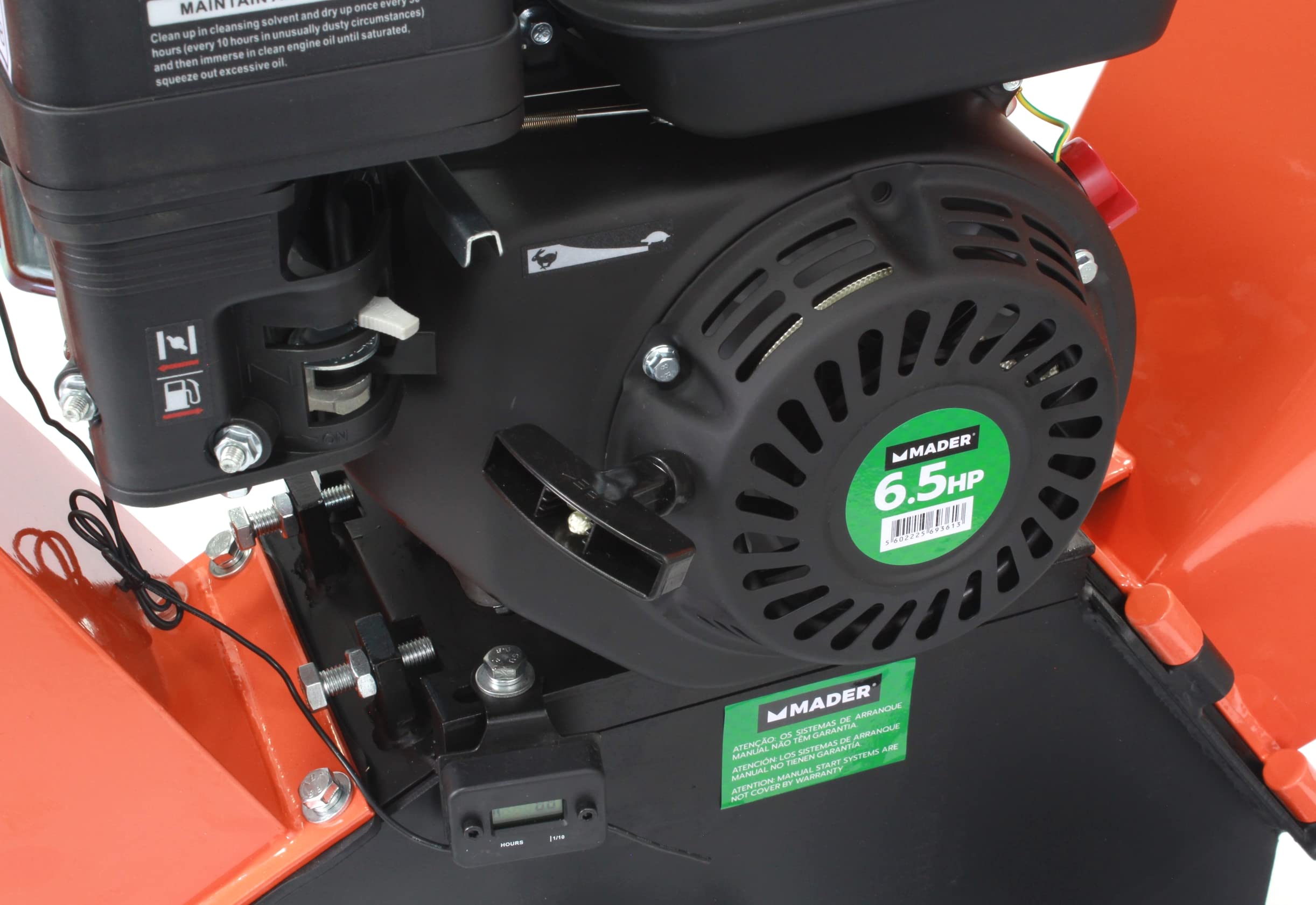 Triturador Agrícola, Hojas y Ramas, 6.5HP, 100mm - MADER® | Garden Tools