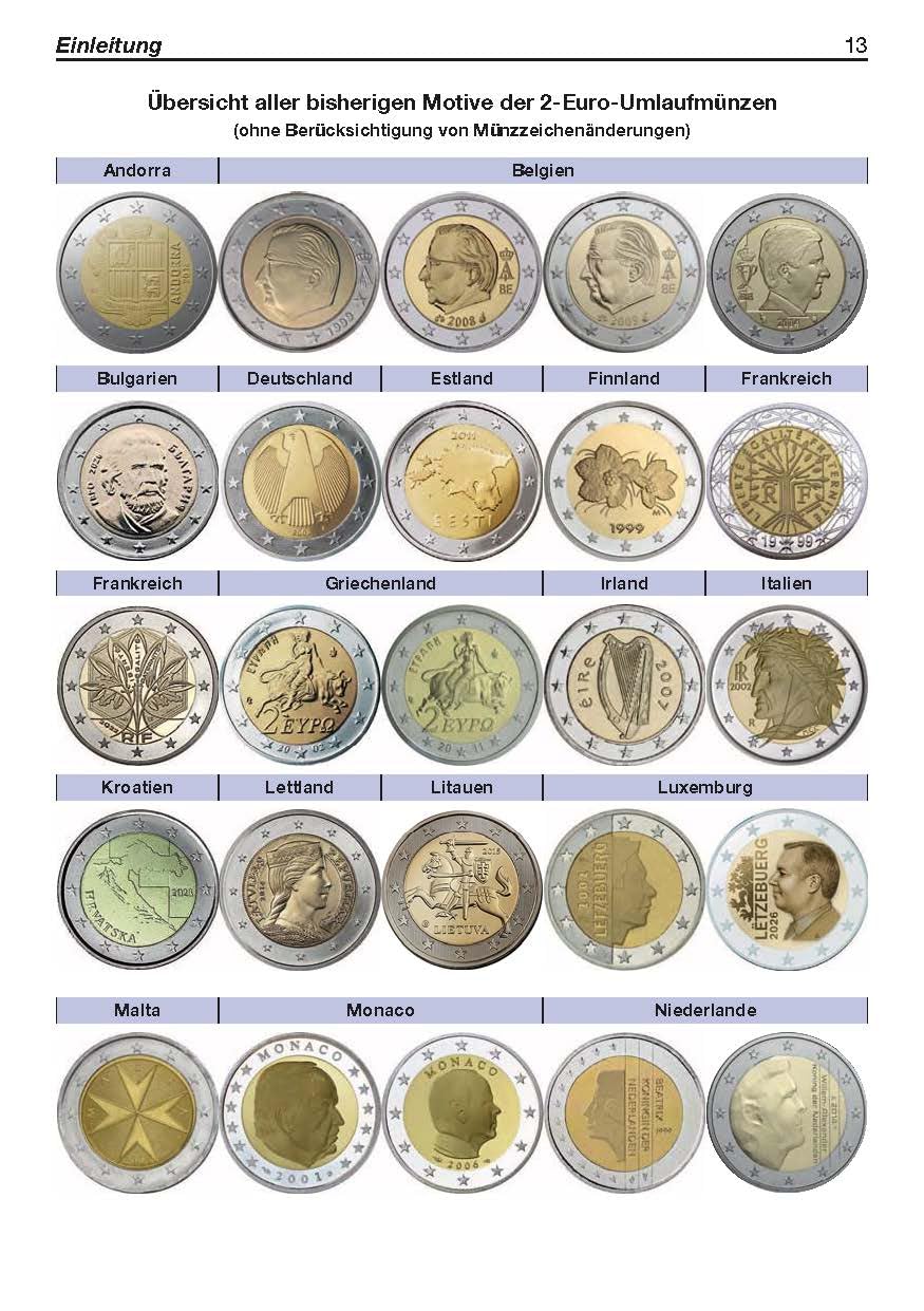 Die 2-Euro-Münzen: Katalog der 2-Euro-Umlauf- und -Gedenkmünzen aller Euro-Staaten