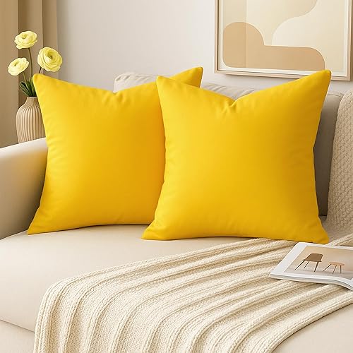 Vista 135 de Thmyo Paquete de 2 fundas de almohada cuadradas decorativas de algodón, fundas de almohada de sublimación en blanco, fundas de cojín blancas