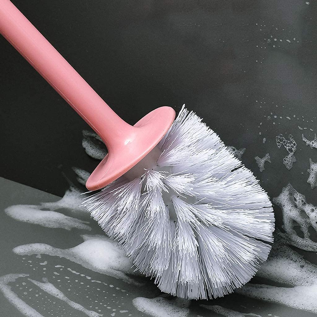 Juego de cepillo de inodoro, cepillo de inodoro, cepillo de limpieza de mango largo, herramienta de limpieza manual de baño doméstico, potente potencia de limpieza, cabezal de cepillo reemplazable