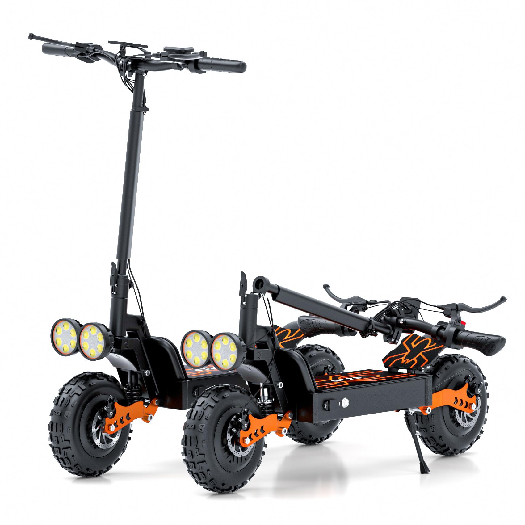 Off Road Electric Scooter for Adults 3000W Dual Motors Up to 35 MPH 70 Miles Range 48V 20Ah