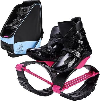 Kangaroo Jumping Shoes with Travel Bag, Workout Bounce Jump Shoes Anti-Gravity Running Boots for Indoor Outdoor Play ExerciseX-Large
