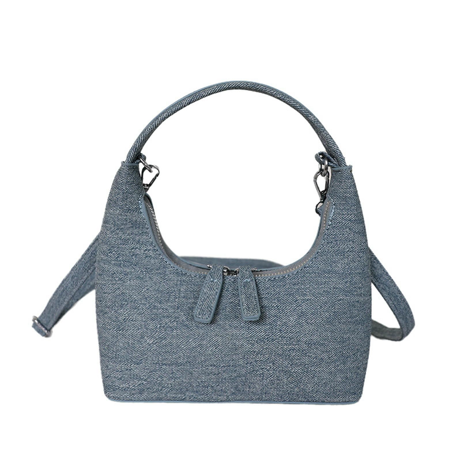 Borse da Donna Borsa A Tracolla/A Spalla da Donna in Denim Stile retrò, Casual, con Tracolla Regolabile.