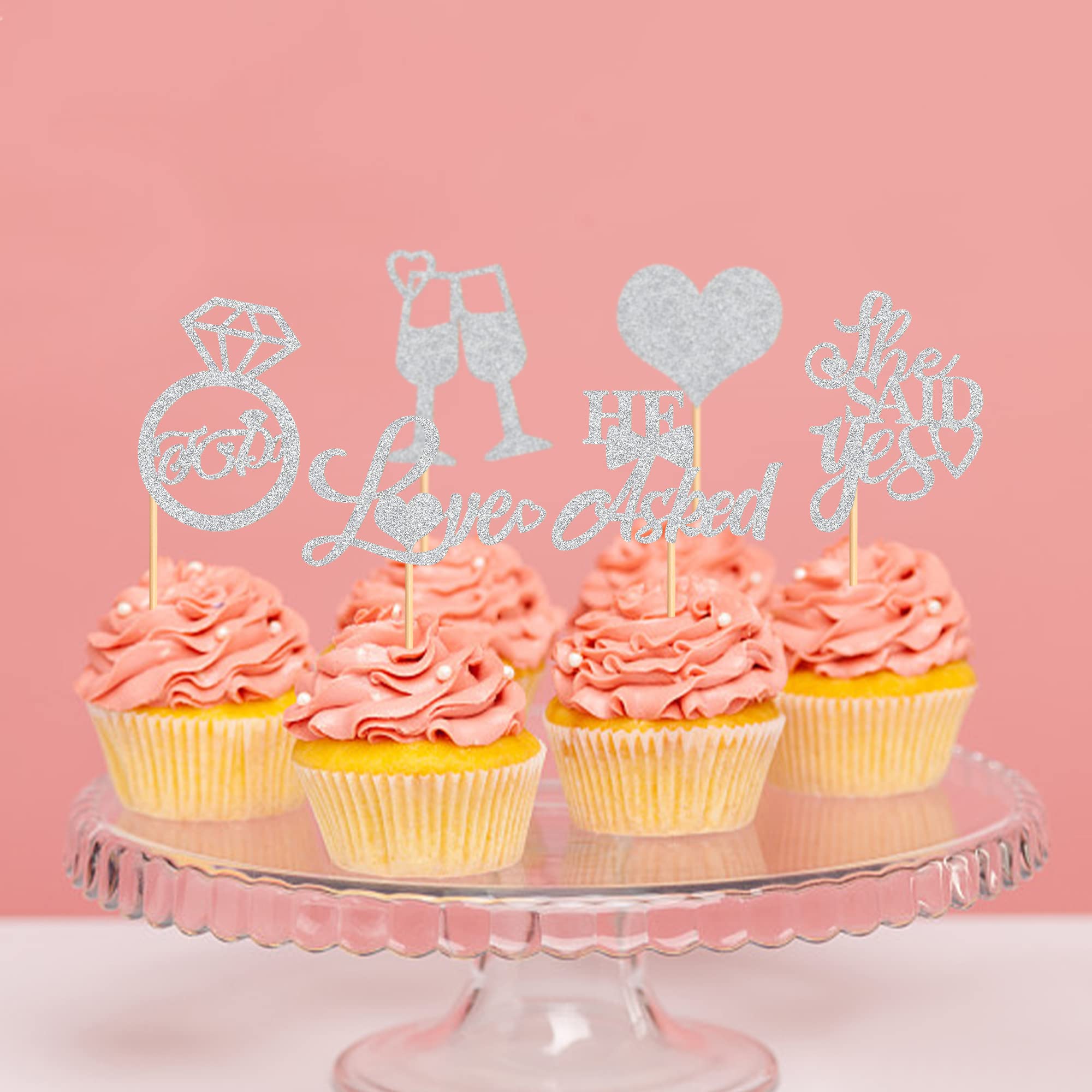 SUMERSHA Lot De 24 Décorations Pour Cupcakes Avec Inscription