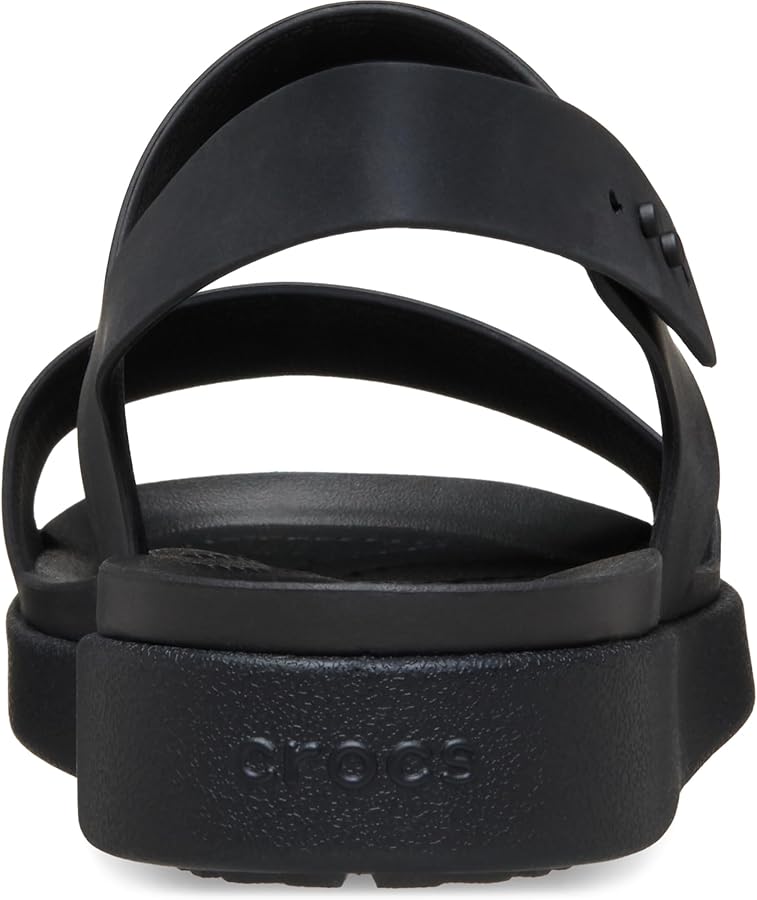 y414185　レディース　BLK M Amazon.com | Crocs Women's Brooklyn Backstrap Low Sandals, Black