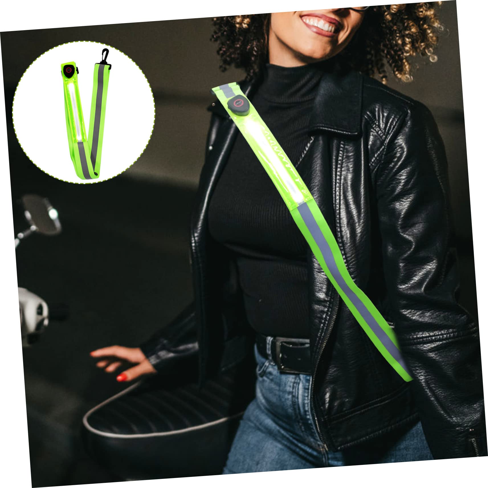 BESPORTBLE Lot De 4 Sangles Réfléchissantes pour La Course Nocturne Confortables Et Visibles Idéales pour Le Sport