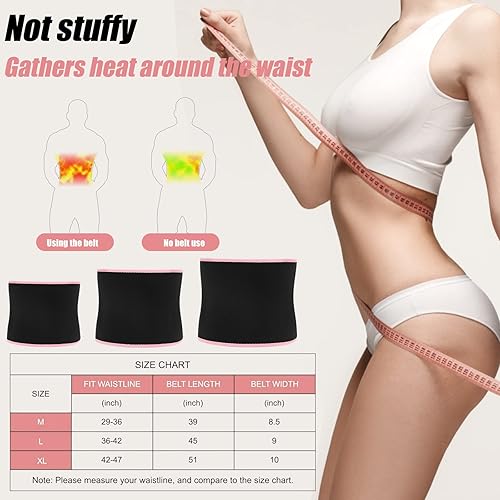 Miniatura 7 de Faja reductora de cintura para mujeres y hombres, cinturón de entrenamiento para gimnasio, ejercicios en casa, faja de sauna, cinturón de