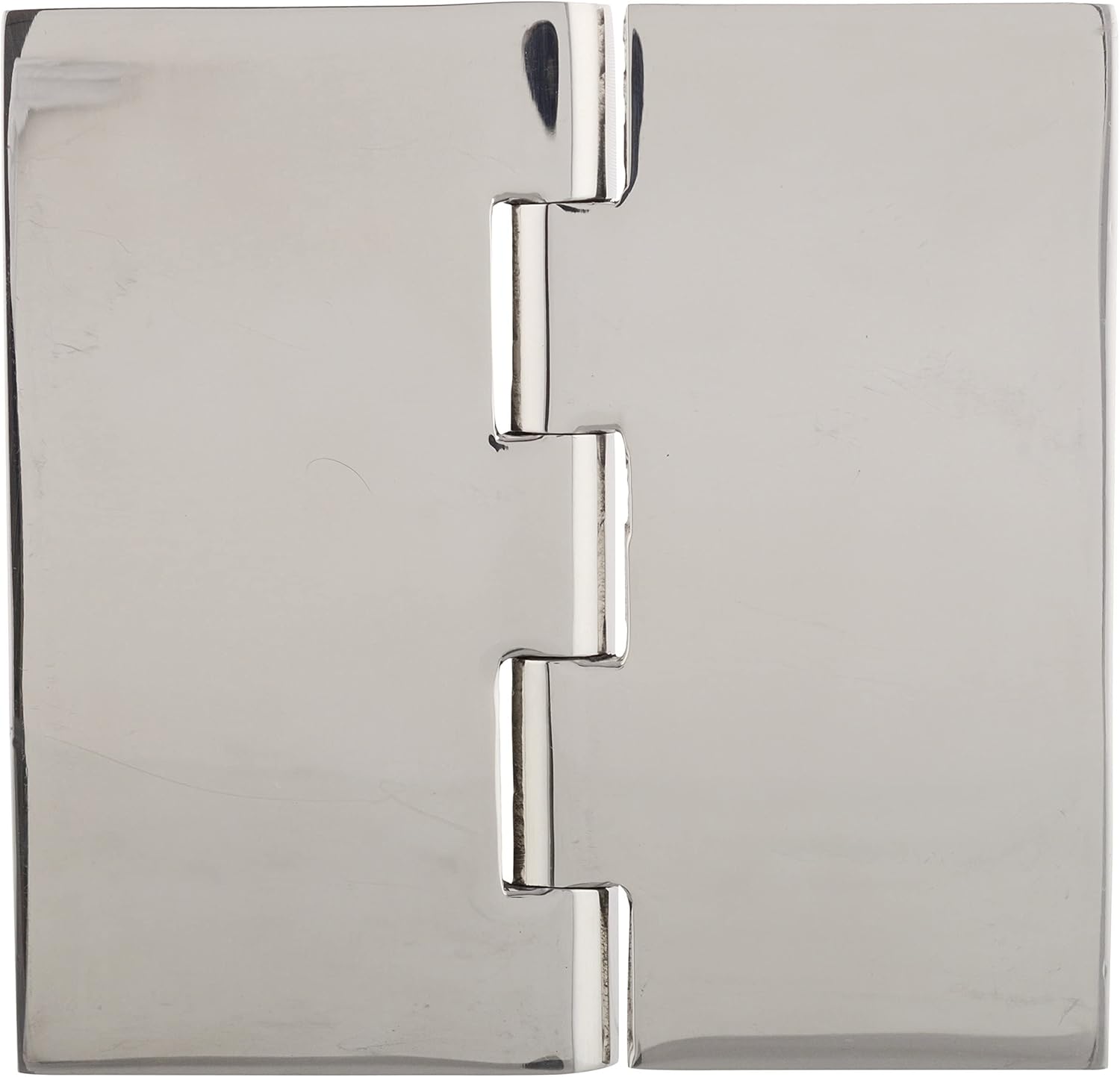 ssiskcon Weld on 2 Door Hinges Stainless Steel Flat Head 4 x 4 Polished Finish Weld on Gates Heavy - Pack of 1