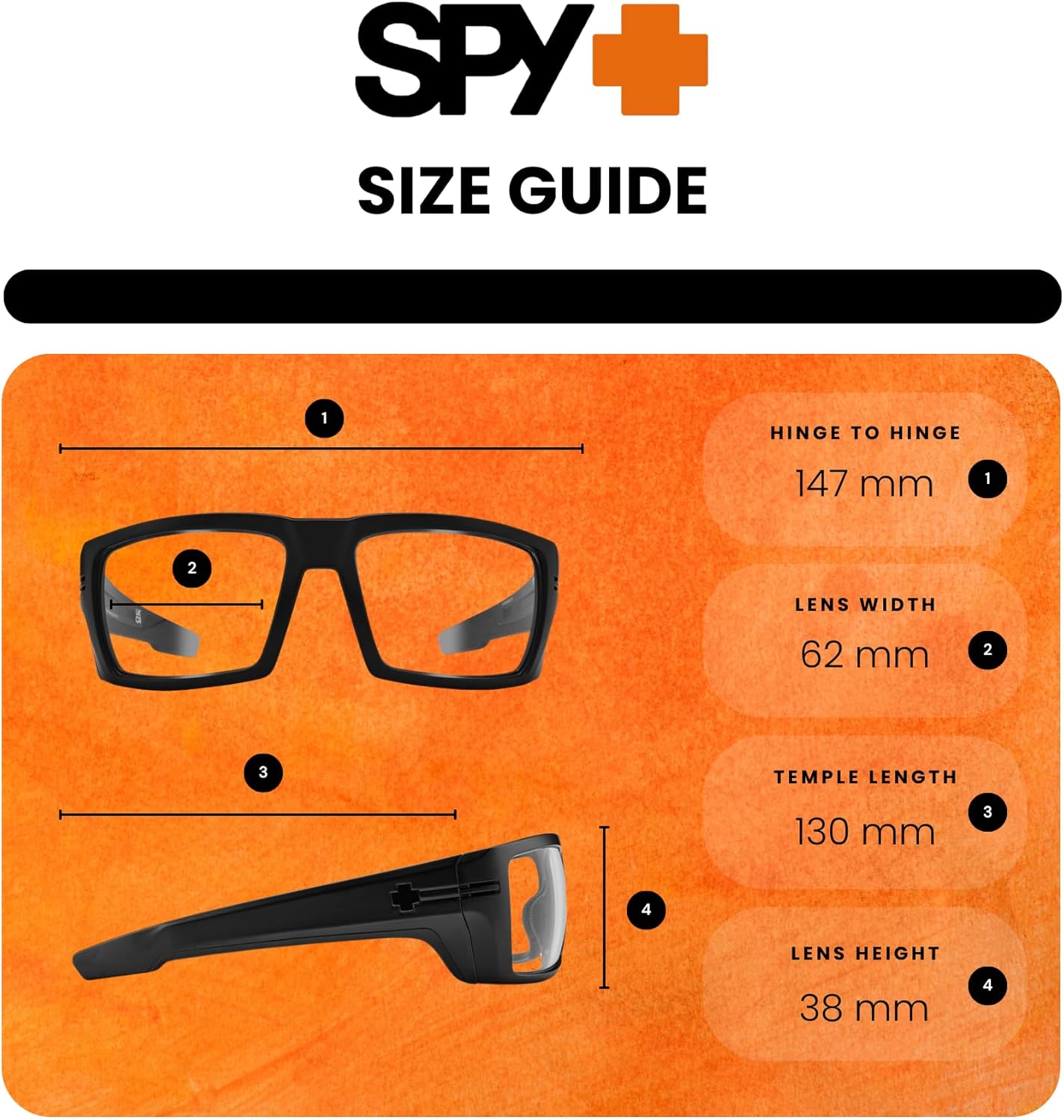 Spy Rebar Rectangular Sunglasses for Men +BUNDLE with ACCESSORY EYEWEAR KIT