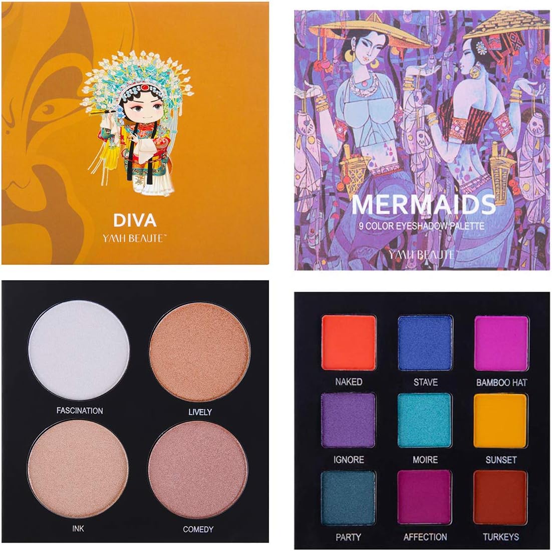 Eyeshadow Palette Makeup - Highly Pigmented Matte and Shimmer 9 Colors Eye Shadow + Highlighter Glow Kit- Professional Long Lasting Waterproof Makeup Eyeshadow Palettes Cosmetics Eye Shadows, Face Set