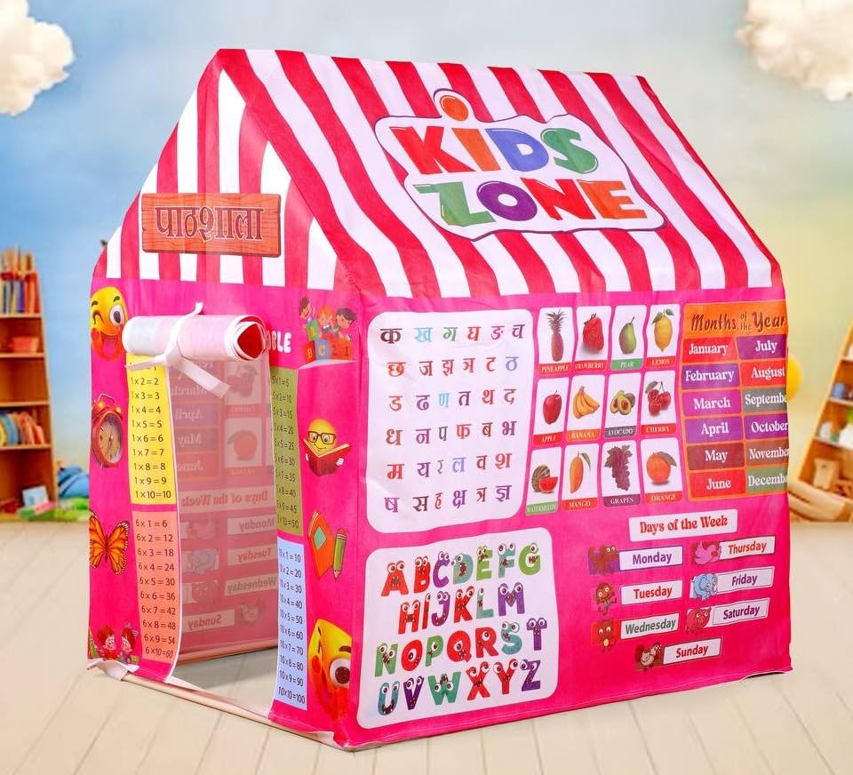 Tent Playhouses for Kids Outdoor and Indoor Kid Play House Castle Tent Toys for 3-7 Years Old Kids Children Boy Girls Portable Kid Castle Playhouse for Girls & Boys-picture-25