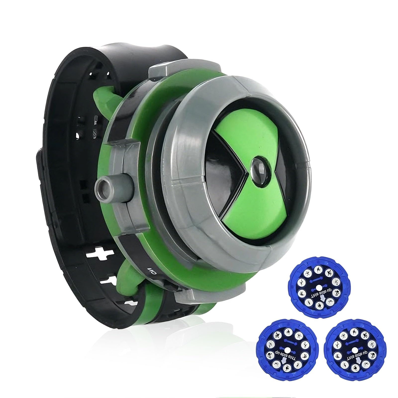 Reloj de proyección Omnitrix Ben 10 ajustable para niños, juguete analógico, regalo de Navidad
