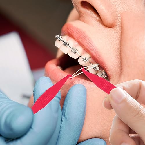 Miniatura 7 de 30 unidades de bandas elásticas dentales multicolor para aparatos ortopédicos desechables de plástico ortodóncico