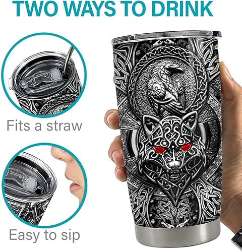 Vista 61 de SANDJEST Vaso de 20 onzas con diseño de águila con la bandera estadounidense, regalos para hombres y mujeres, vasos aislados de acero inoxidable