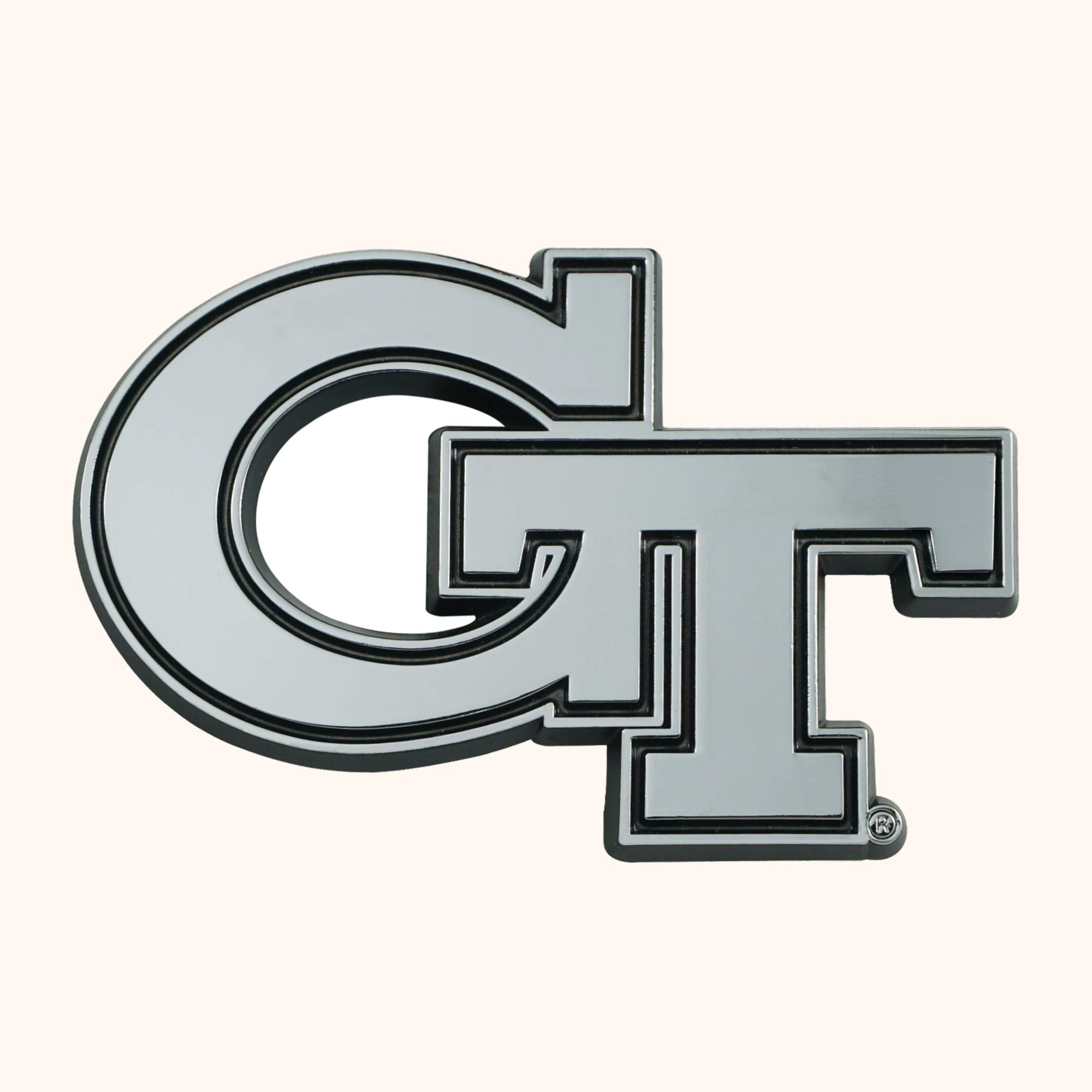 FANMATS NCAA Georgia Tech Chrome Emblemchrome Emblem, Team Colors, One Sized