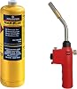 Pipestation PT9000 Blow Torch Kit and 1x Mapp+ Gas Cylinder | Blowtorch & Map Gas Canister | Map Pro Canisters for Soldering Brazing Thawing Heat Treatment | Gas Blow Torch Plus Gas Map+ Gas Included