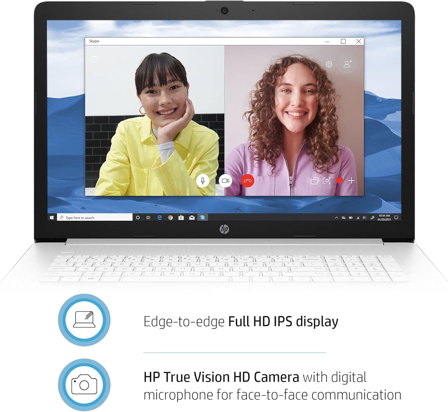 HP 17.3" HD Business Laptop Computer, AMD Ryzen 3 5300U Quad-core Processor 2.6GHz (Up to 3.8GHz), 16GB RAM, 1TB SSD, Backlit Keyboard, Touchscreen, USB-C, Wi-Fi, Bluetooth, Natural Silver, Win 11