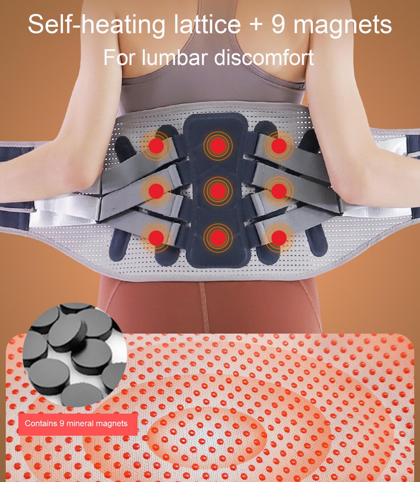 Correttore posturale per la Schiena, Supporto Lombare, Cintura di Supporto per la Parte Bassa della Schiena per Donne e Uomini, correttore posturale per scoliosi e Sciatica, fasc