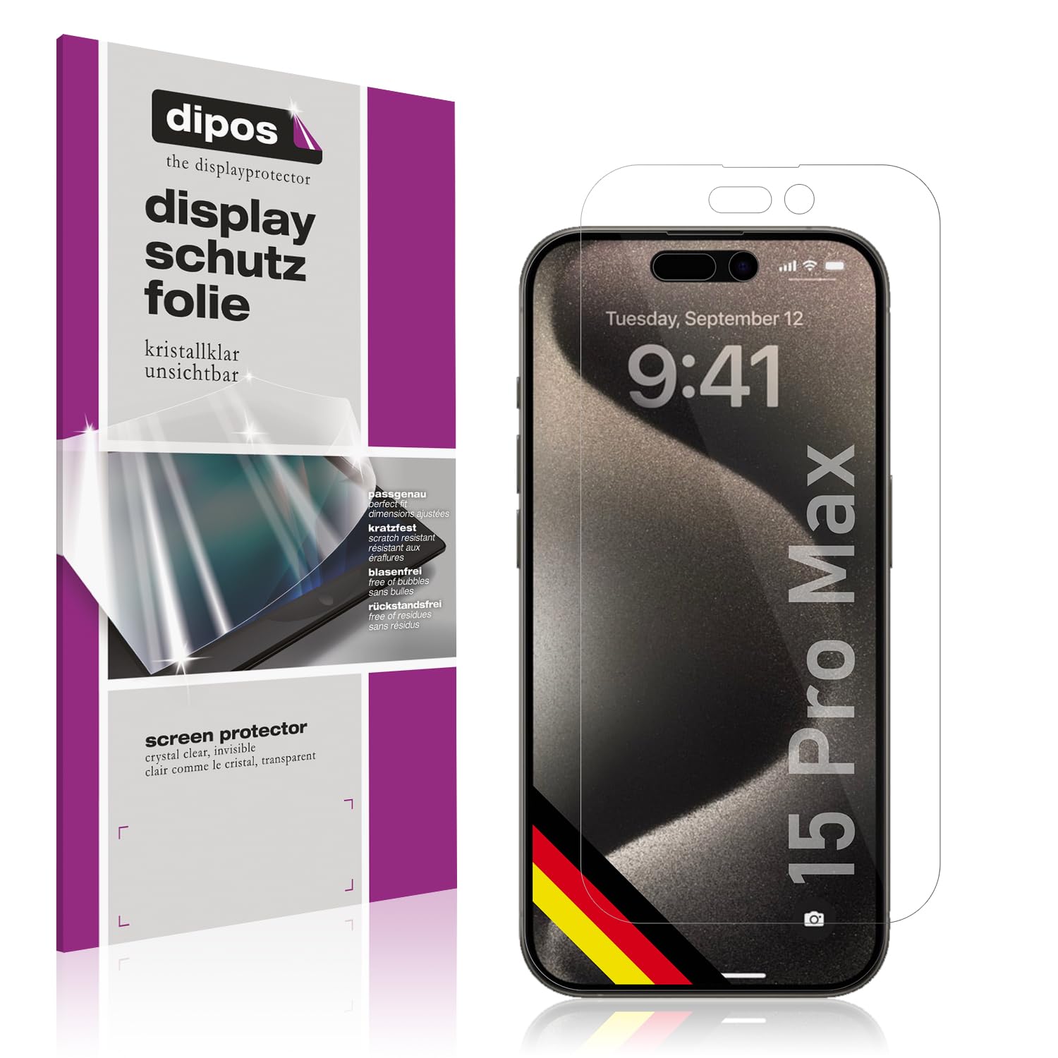 dipos I 6X Pellicola Protettiva Compatibile con Apple iPhone XS Max