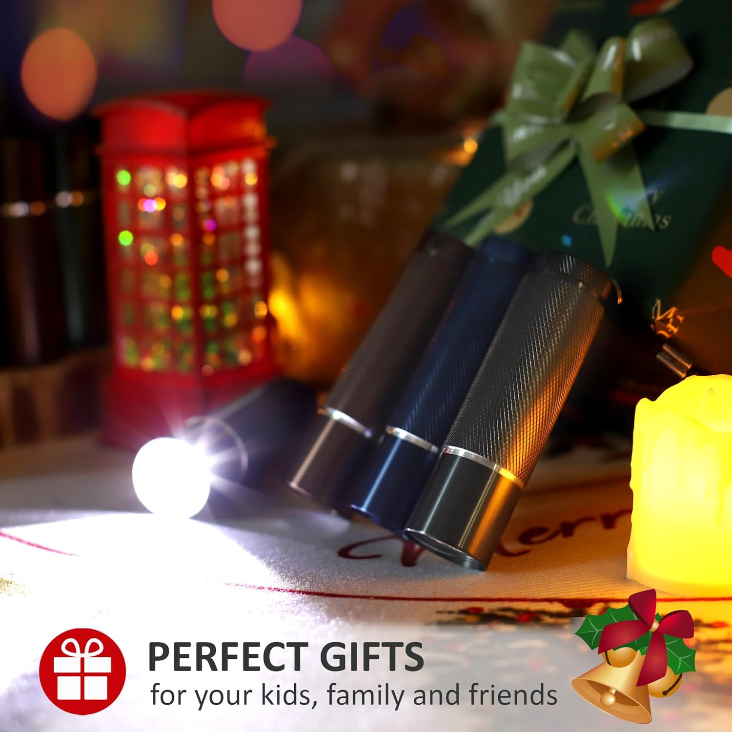 FASTPRO 12-Pack Flashlights Set, Aluminum LED Flashlights with AAA Batteries Included & Pre-Installed, Super Bright 100 Lumen Flashlight for Party Favors, Holiday Gifts, Camping, Hurricane Supplies - Image 3