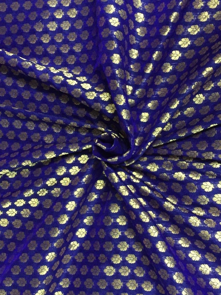 Tissu brocart royal métallique couleur or 111,8 cm Bro567 au mètre