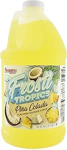 Snappy Frosti Tropics Pina Colada Slushie Mix, Slushie Syrups for Machine, Granita Slushy Syrup, Drink Mixers for Cocktails, Slushy Drink Mixes for Alcohol, 1/2 Gallon