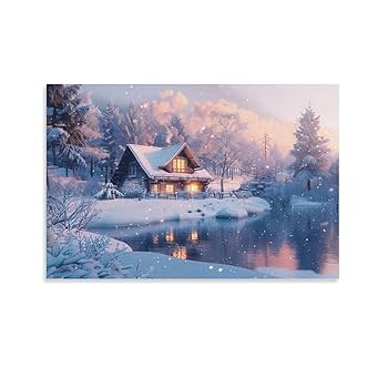 絵画 インテリア 額付 ( 白 ) 油絵 F6-083211 人物 雪国の子供 絵画 インテリア 額付 ( 白 ) 油絵 F6-083211 人物 雪国の子供