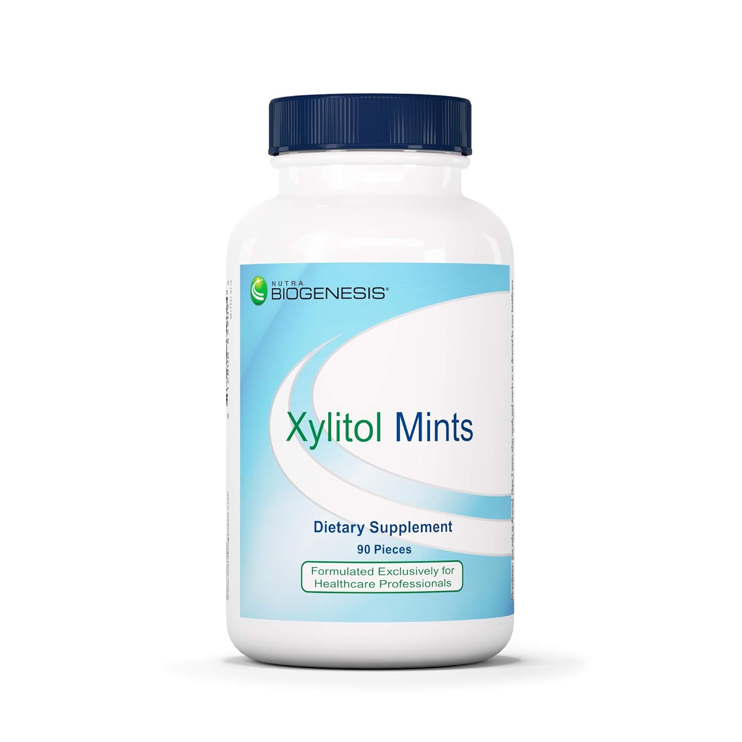 Nutra BioGenesis Xylitol Mints - Breath Mints with Peppermint Flavor, Dental Chew for Bad Breath, Teeth and Gums, No Added Sugar, Vegan Friendly - 90 Pieces