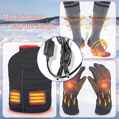 Miniatura 3 de Cargador de guante calentado de 8.4V para 7.4V SWB01 SWB03 2200 3000 3500mAh Li-polímero de carga de batería recargable para calcetines, chaquetas,