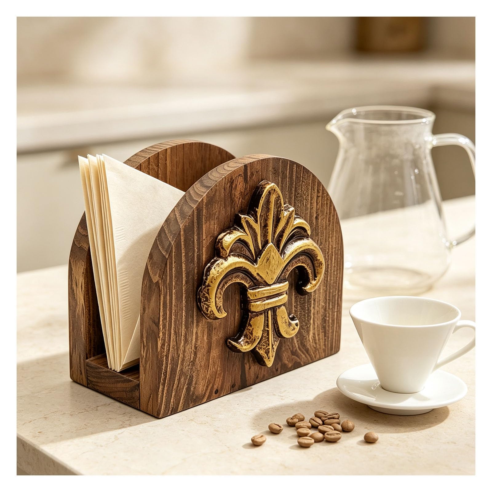 Kaffeefilterhalter,Filterpapierhalter Kaffee-Ornament Desktop-Dekoration