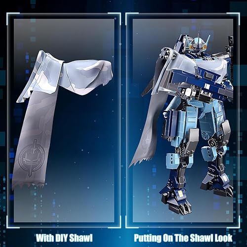 Miniatura 3 de Mech Robot - Juego de bloques de construcción para adultos, 752 piezas, kit de modelo de guerrero genial, juego de héroe de la justicia de la