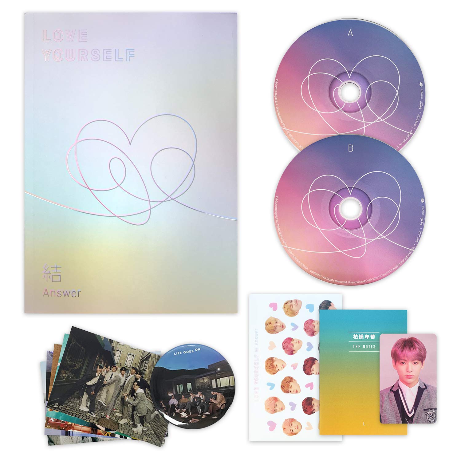 BTS LOVE YOUR SELF 結 Answer アルバム特典ミニカード BTS - LOVE YOURSELF 結 Answer 韓国盤 2CD Ver. 選択可能 公式