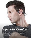 Shokz OpenRun (AfterShokz Aeropex) - Écouteurs de sport Bluetooth à conduction osseuse ouverts - Écouteurs sans fil résistants à la sueur pour les entraînements et la course - Micro intégré, avec bandeau (Noir)