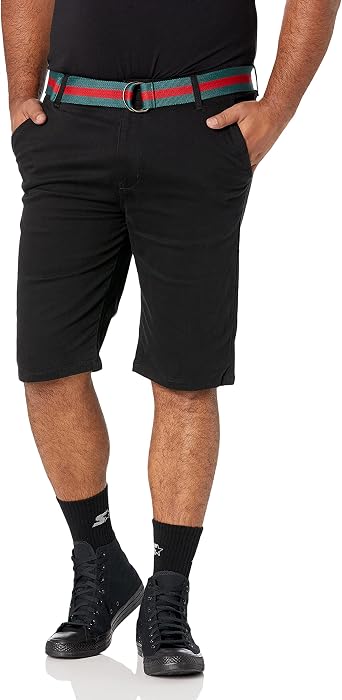Basic Chino Shorts with Matching Belt 