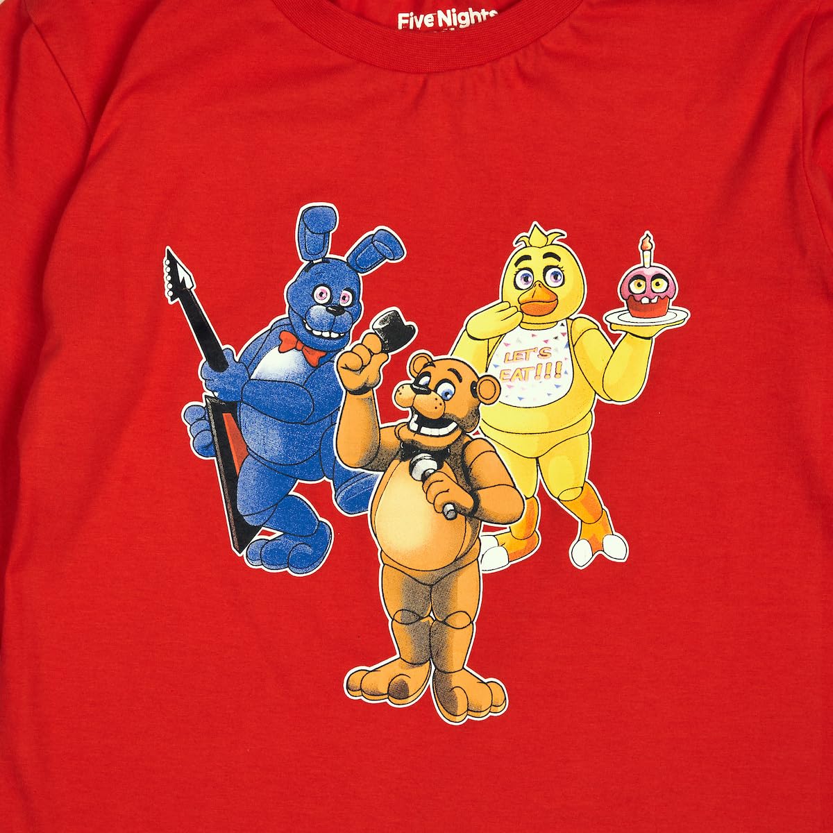 Five Nights at Freddy's Character Art - Juego de 2 camisetas de manga larga y manga corta para niño