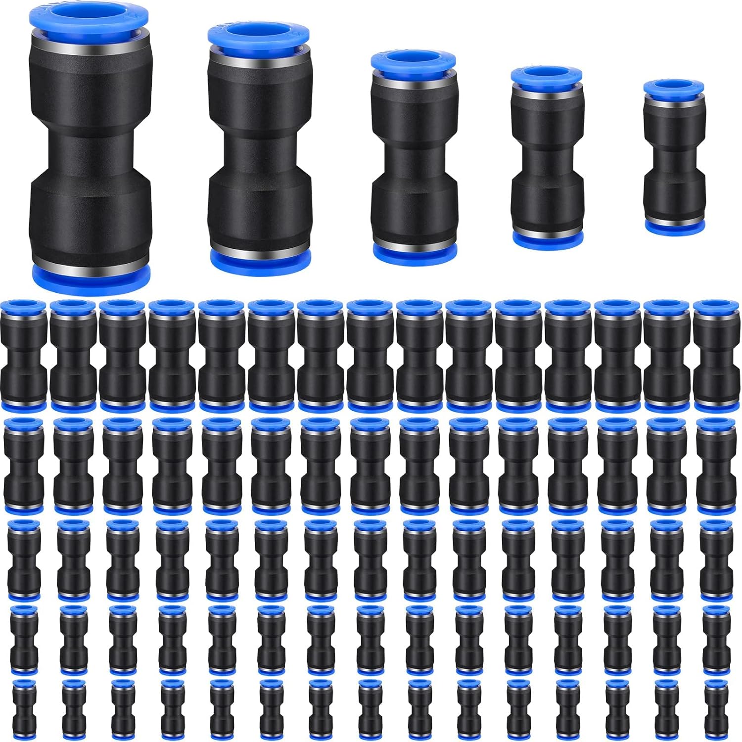 Konohan Straight Push Connectors, Air Line Fittings Quick Connect Air