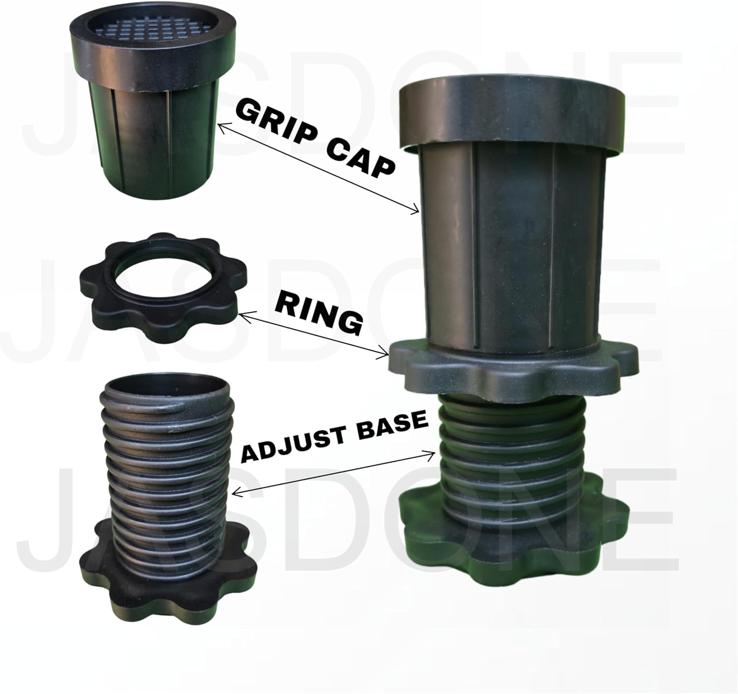 Heavy Duty JAS Giant Anti Vibration Height Adjustable Pad for Washing Machine/Dishwasher/Fridge/Sofa/Furniture for All Brand Suitable and Compatible with IFB/Bosch/LG/Samsung (big size)