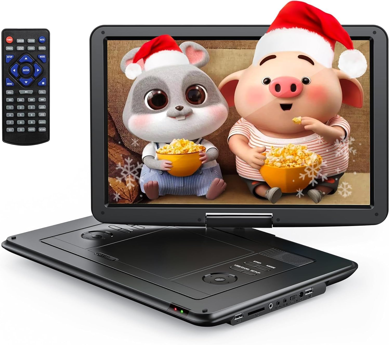 NAVISKAUTO Blu Ray Auto DVD Player 2 Monitore Mit 4 Stunden Akku
