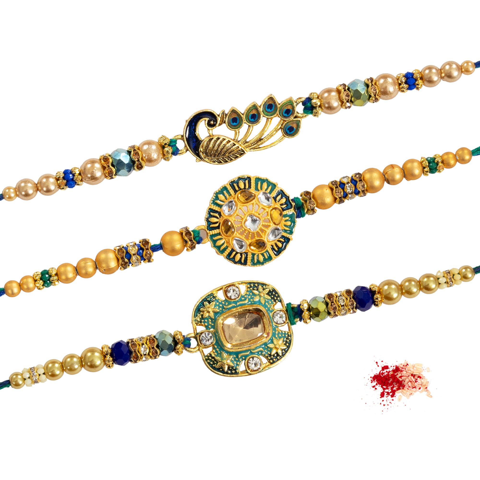 To The Nines Rakhi for Men with Tilak Material and Greeting Card - Pack of 3 Rakhi (B07FGFB1DK) Amazon Price History, Amazon Price Tracker