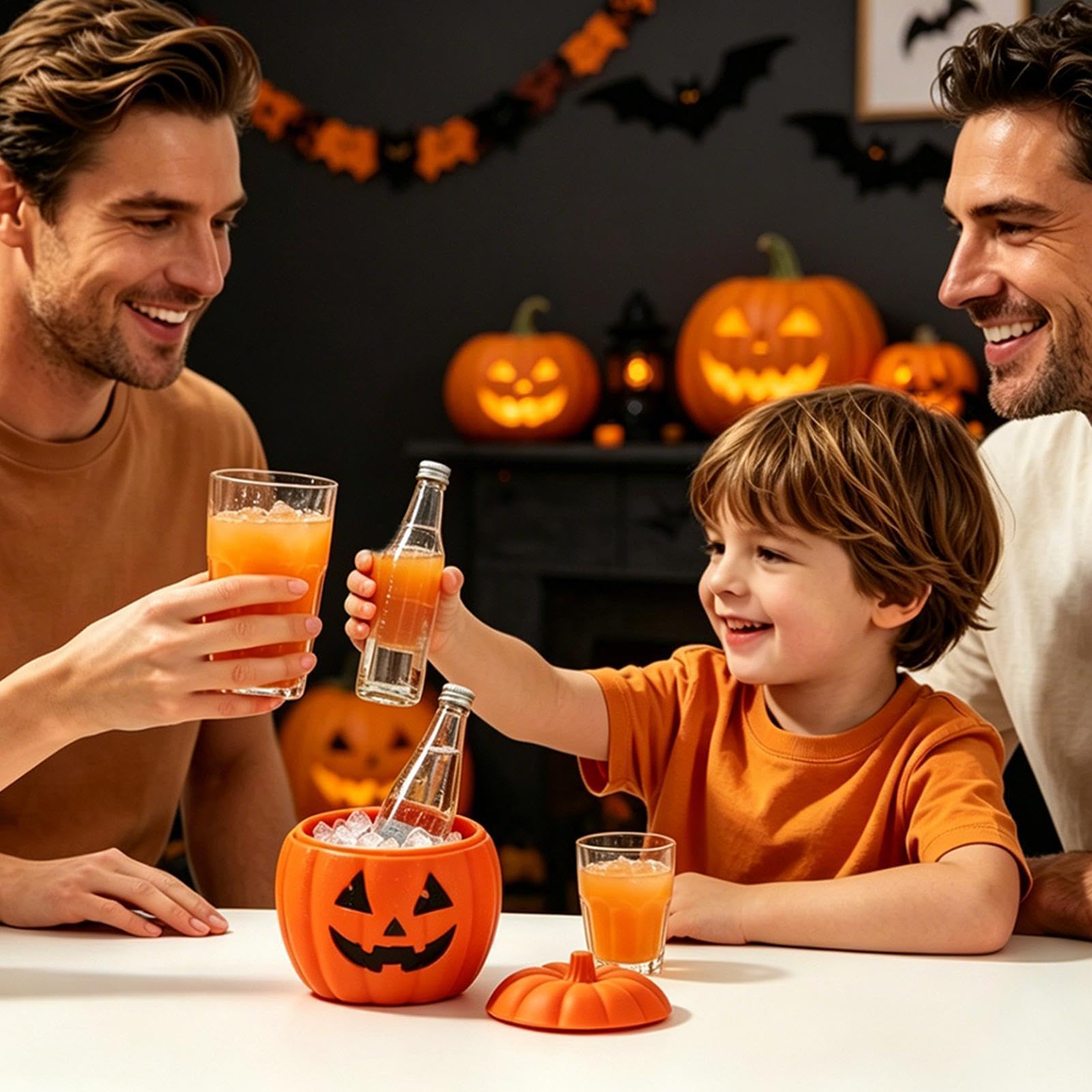 Cubo de hielo para barra de cóctel Calabaza Ghost Cooling Contenedor Ice