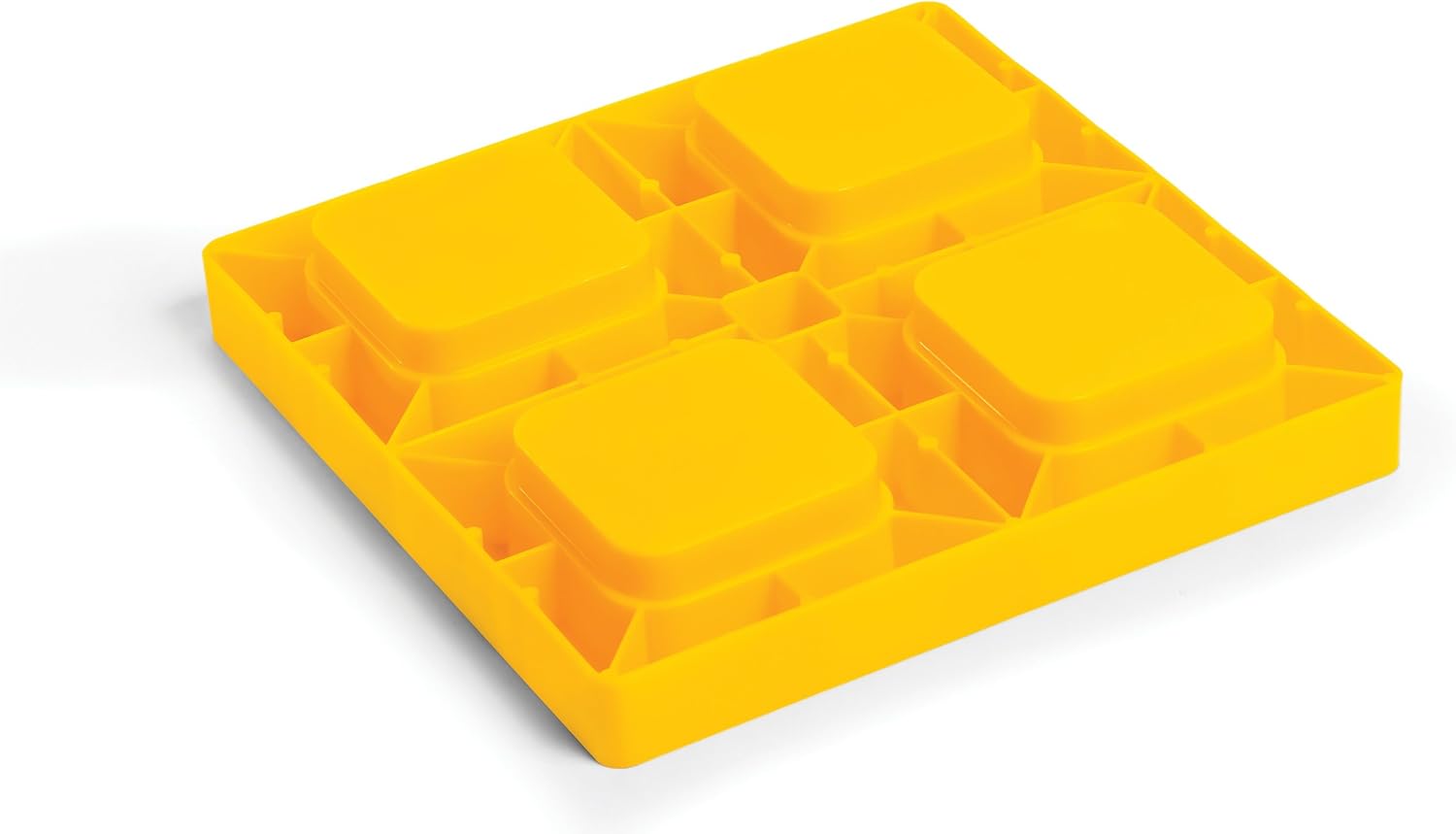 Camco Heavy Duty Leveling Blocks, Ideal For Leveling Single and Dual Wheels, Hydraulic Jacks, Tongue Jacks and Tandem Axles (4 pack) , Yellow - 44501 : Automotive