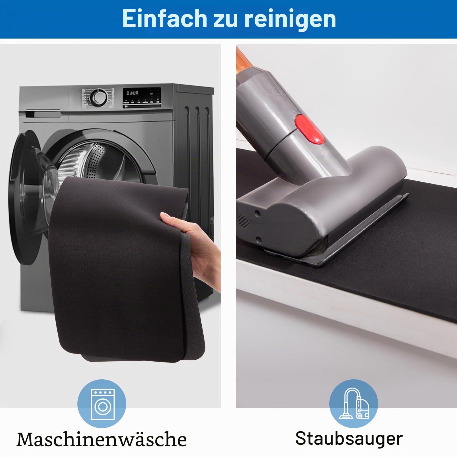 Treppenstufen Antirutsch Matten aus Synthesekautschuk [7 Stück], Stufenteppiche mit rutschfestem Gummirücken, 76x20 cm, inkl. Klebeband, Schwarz