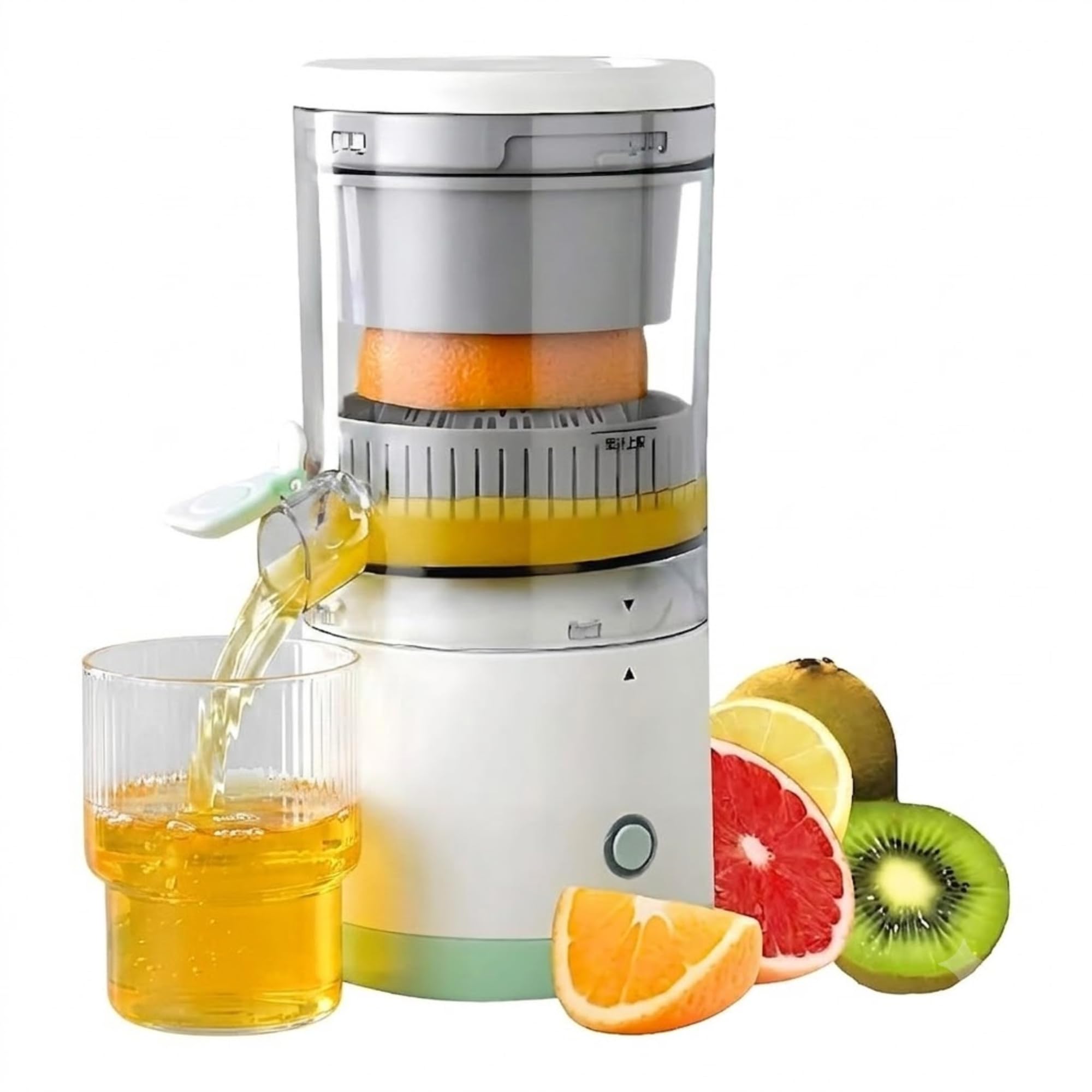 Drumstone TopRated 𝟏𝟓𝐘𝐫 𝐖𝐚𝐫𝐫𝐚𝐧𝐭𝐲 Electric Citrus Juicer Machine Wireless, USB Rechargeable Orange Juice Maker, 200ML Portable Fruit Juicer for Mausambi, Orange & Lemon, Citrus Press Juicer-image-17