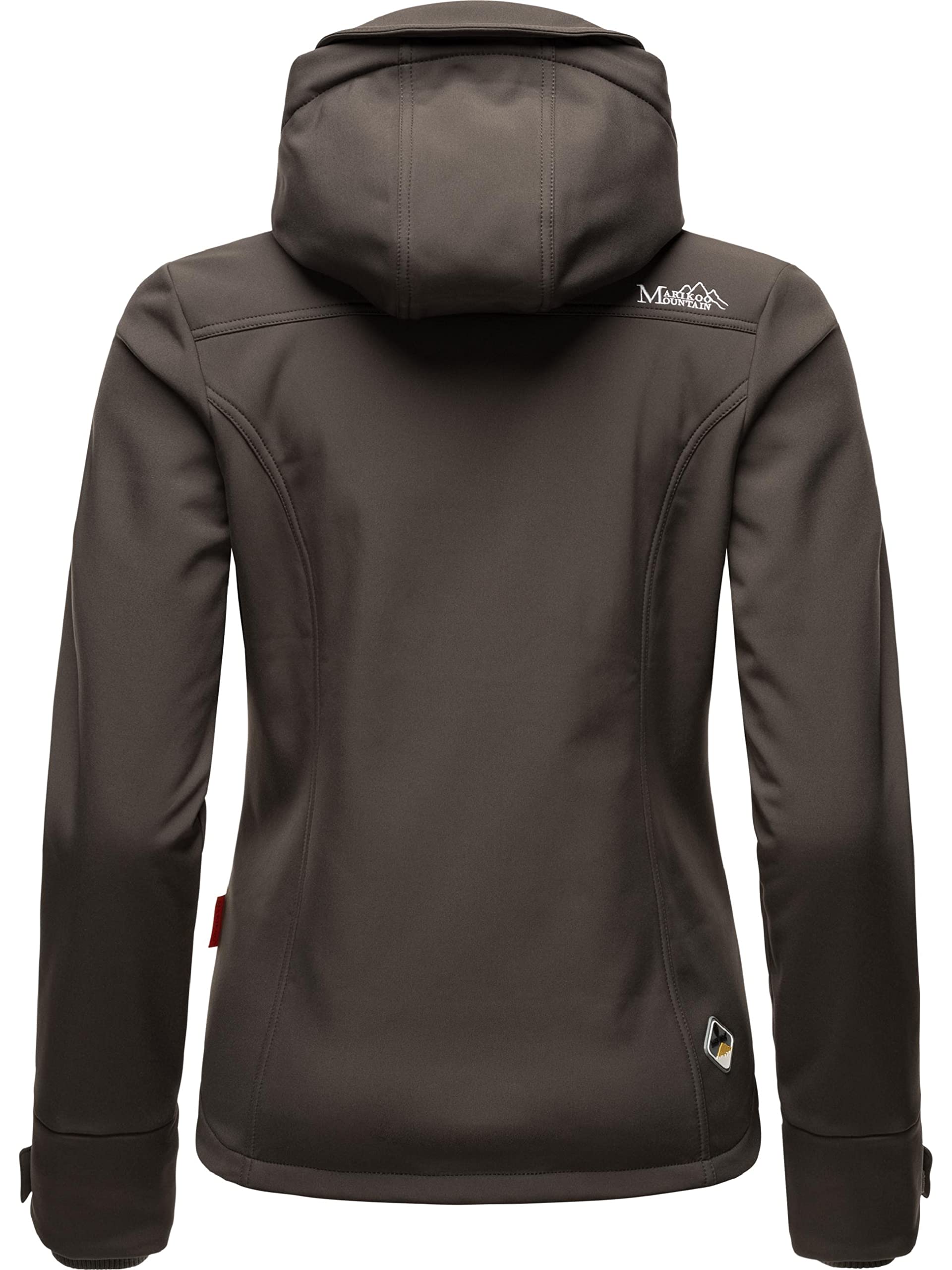 MARIKOO Damen Softshelljacke Übergangsjacke mit Kapuze Kleinezicke XS-3XL
