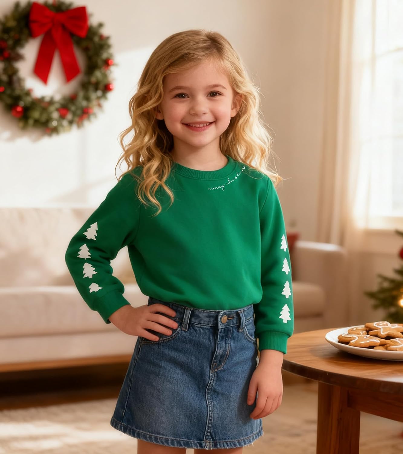 Christmas Kids Sweatshirts Boys Girls Merry Christmas Long Sleeve Shirts Toddler Xmas Holiday Pullover Hoodies