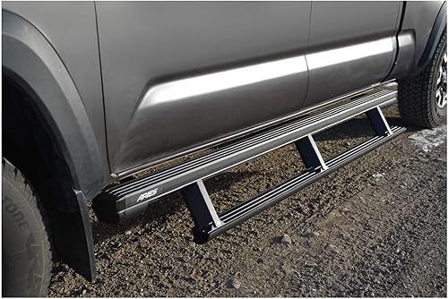 Miniatura 2 de ARIES 3047953 ActionTrac - Estribos retráctiles de 83.6 pulgadas, se adapta a Toyota Tacoma Crew Cab