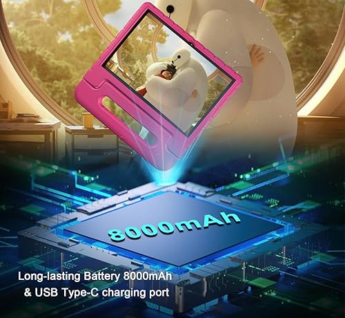 Miniatura 3 de NOBKLEN Tablet infantil de 10 pulgadas con Android 13, 4 GB de RAM y 64 GB de almacenamiento, controles parentales, aplicaciones educativas, cámara