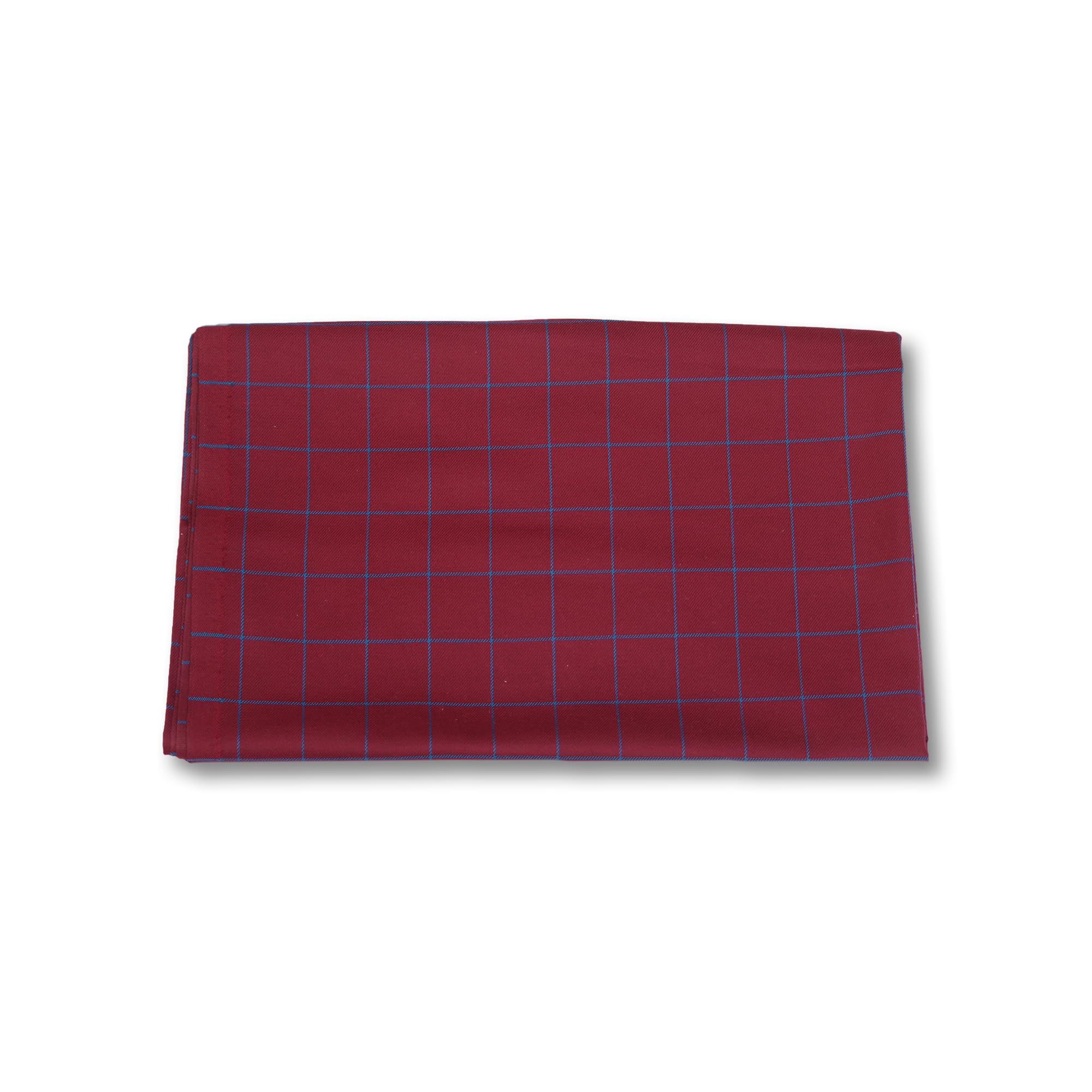 Men's Checkered Three Piece Suit Fabric - 4 Meter Suit Length, Coat, Pant, Nehru Jacket